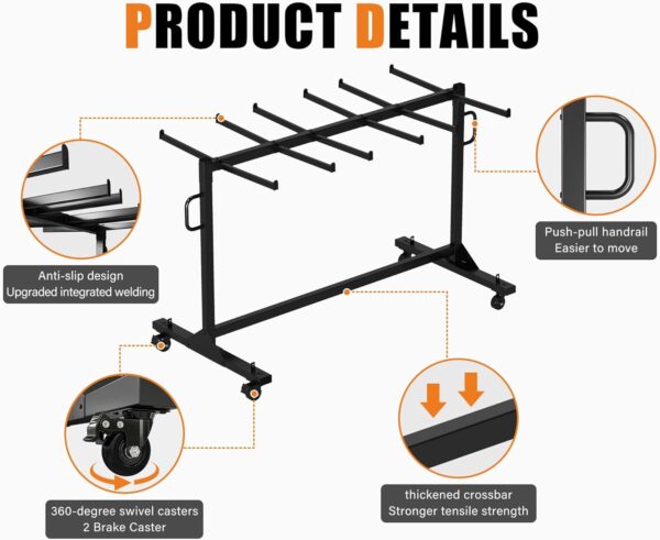 Heavy-Duty Folding Chair & Table Cart - Image 3