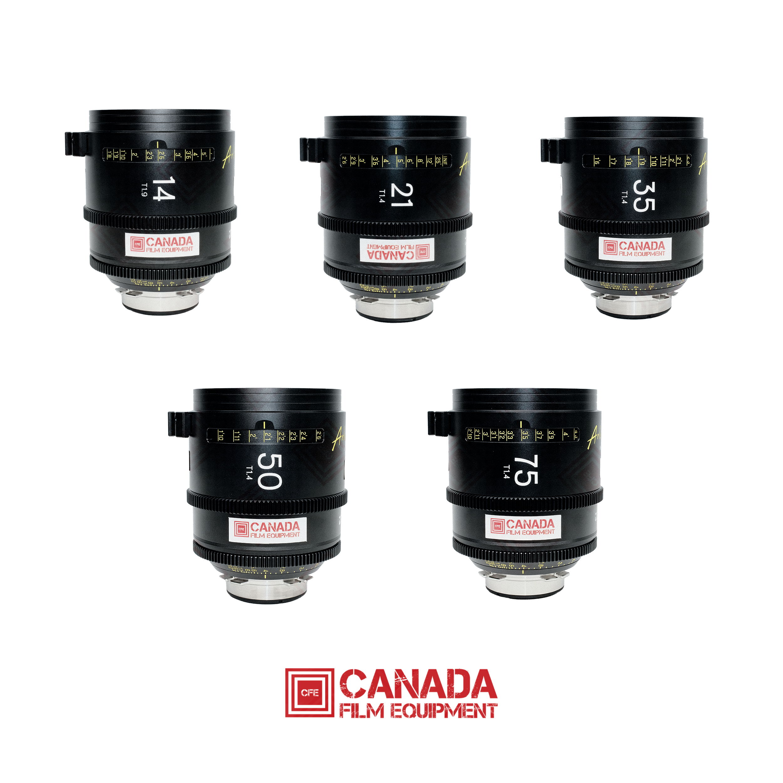DZOFilm Arles FF/VV Prime Cine 5-Lens Set (ARRI PL)